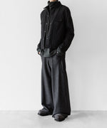 画像をギャラリービューアに読み込む, OPPOSE DUALITY オポーズデュアリティの６POCKET PANEL WOOL JACKETのBLACK公式通販サイトsession福岡セレクトショップ
