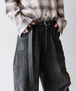 画像をギャラリービューアに読み込む, VEIN ヴェインのGUIDI LEATHER DOUBLE RING  BELT - BLACKの公式通販サイトsession福岡セレクトショップ
