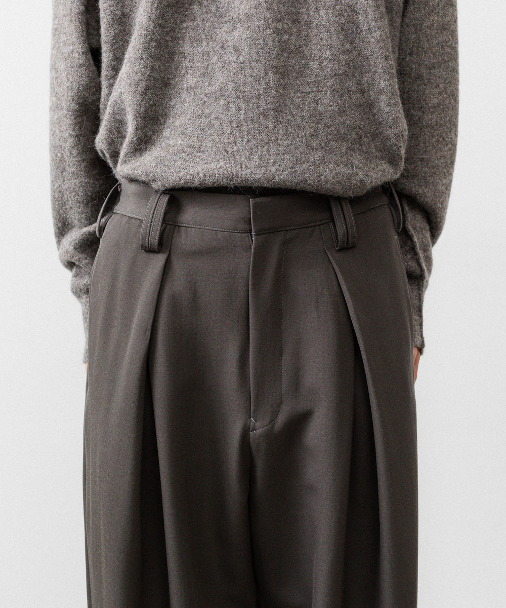 UJOH ウジョー CROSS TUCK PNTのOLIVE GRAY 公式通販サイトsession福岡セレクトショップ
