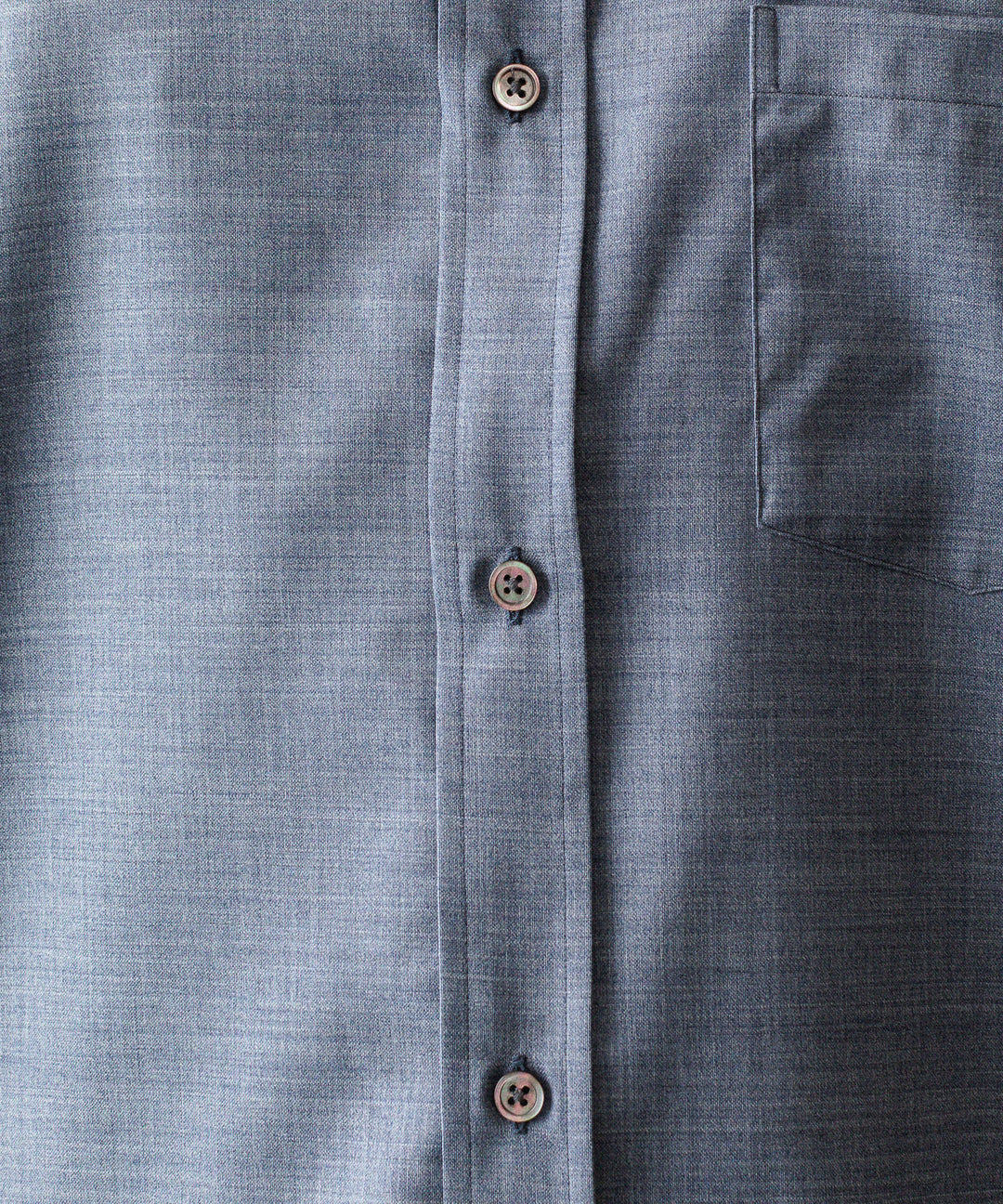 ssstein(シュタイン)のEXTRA FINE WOOL OVERSIZED PLACKET SHIRT - BLUEの公式通販サイトsession福岡セレクトショップ