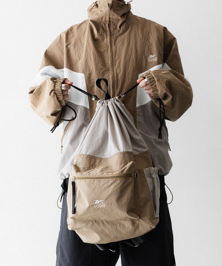 UJOH((ウジョー)×Reebok(リーボック)のDRAW CORD BAGのBEIGE公式通販サイトsession福岡セレクトショップ