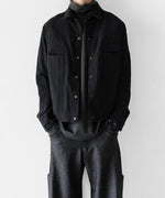 画像をギャラリービューアに読み込む, OPPOSE DUALITY オポーズデュアリティの６POCKET PANEL WOOL JACKETのBLACK公式通販サイトsession福岡セレクトショップ
