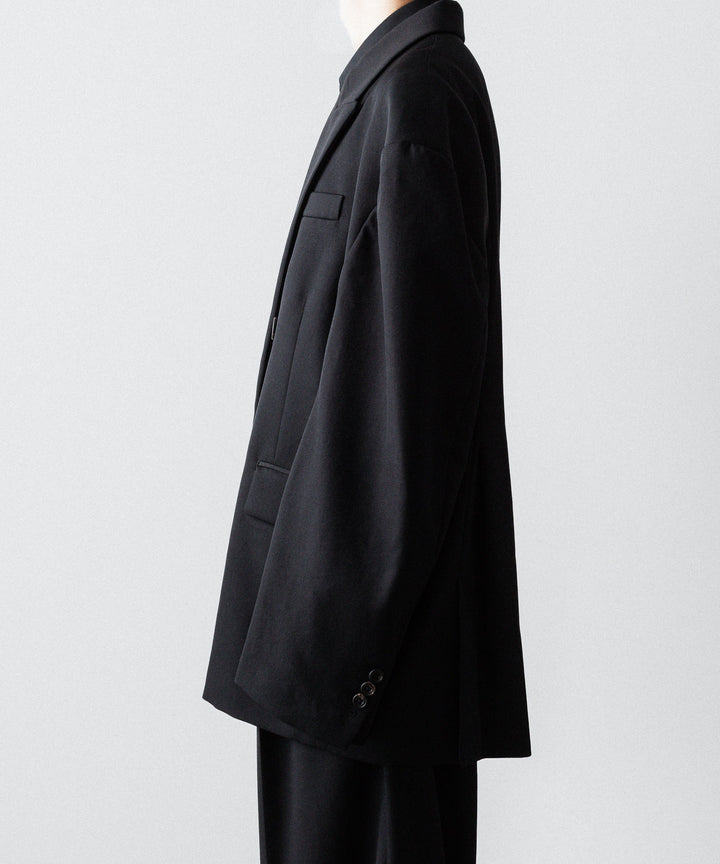 ssstein(シュタイン)のDEFORMED SHOULDER DOUBLE BREASTED JACKET - BLACKの公式通販サイトsession福岡セレクトショップ