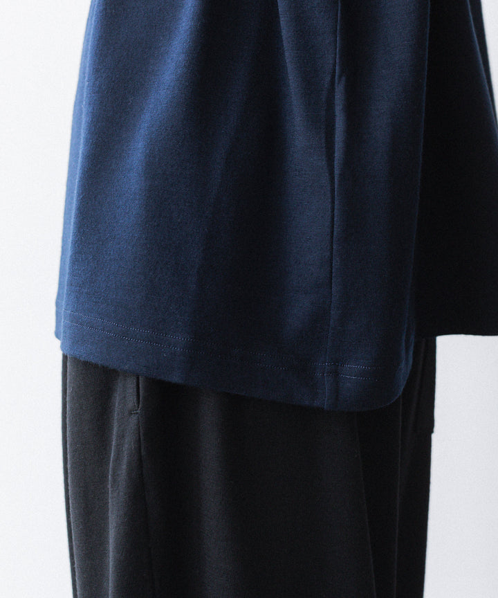 WWW - WRAPINKNOT wool wearのS/S WIDE FIT T-SHIRTのNAVY公式通販サイトsession福岡セレクトショップ