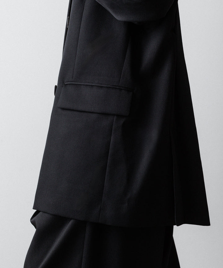 ssstein(シュタイン)のDEFORMED SHOULDER DOUBLE BREASTED JACKET - BLACKの公式通販サイトsession福岡セレクトショップ