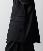 画像をギャラリービューアに読み込む, ssstein(シュタイン)のDEFORMED SHOULDER DOUBLE BREASTED JACKET - BLACKの公式通販サイトsession福岡セレクトショップ
