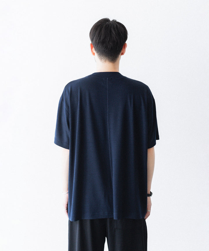 WWW - WRAPINKNOT wool wearのS/S WIDE FIT T-SHIRTのNAVY公式通販サイトsession福岡セレクトショップ
