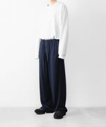 画像をギャラリービューアに読み込む, WWW - WRAPINKNOT wool wearのWIDE PANTSのNAVY 公式通販サイトsession福岡セレクトショップ
