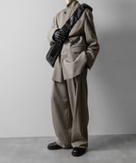 画像をギャラリービューアに読み込む, ssstein(シュタイン)のTWIST SEAM WIDE EASY TROUSERS - TAUPE BEIGEの公式通販サイトsession福岡セレクトショップ
