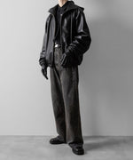 画像をギャラリービューアに読み込む, ssstein(シュタイン)のLEATHER HOODED SHORT JACKET - BLACKの公式通販サイトsession福岡セレクトショップ
