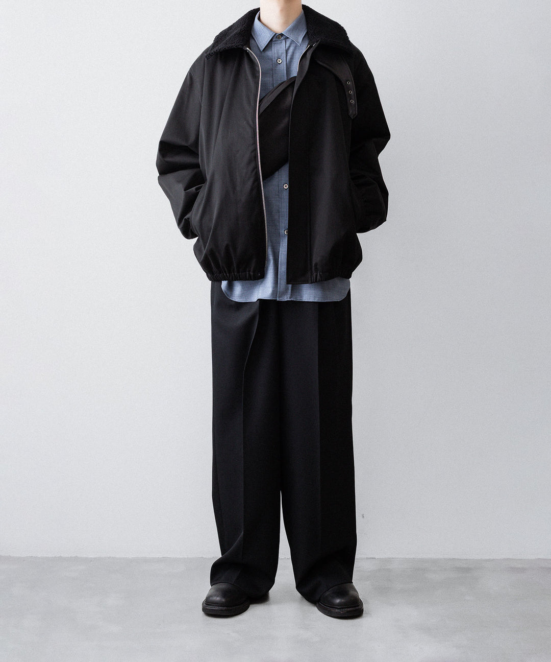 ssstein(シュタイン)のMOUTON COLLAR PADDED JACKET - BLACKの公式通販サイトsession福岡セレクトショップ