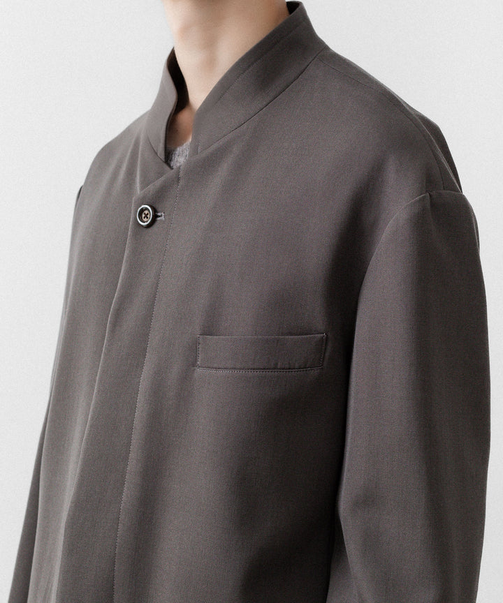 UJOH ウジョーのSTAND COLLAR FLY JKTのOLIVE GRAY公式通販サイトsession福岡セレクトショップ