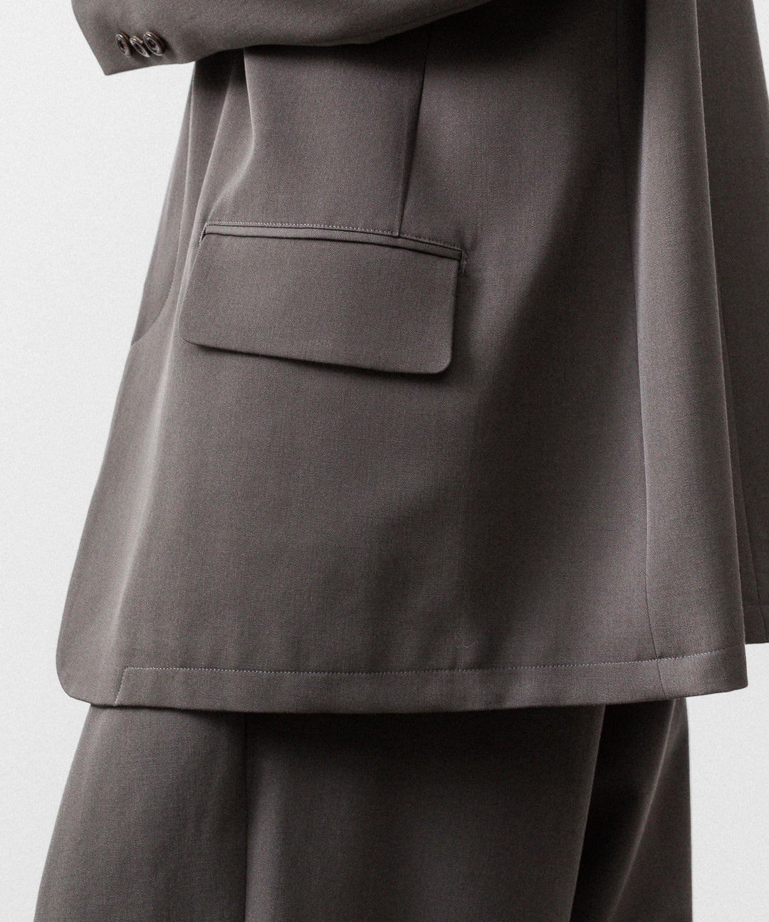 UJOH ウジョーのSTAND COLLAR FLY JKTのOLIVE GRAY公式通販サイトsession福岡セレクトショップ