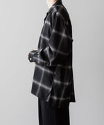 画像をギャラリービューアに読み込む, INTÉRIM(インテリム)のBIG OMBRAY WOOL CHECK 60s OPEN COLLAR SHIRT - MONO OMBRAYの公式通販サイトsession福岡セレクトショップ
