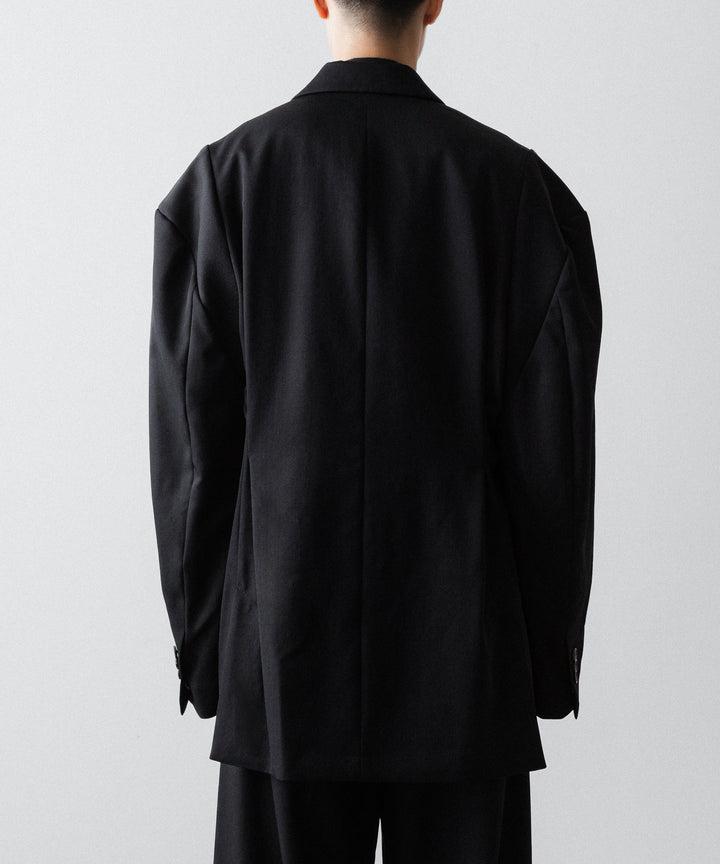 ssstein(シュタイン)のDEFORMED SHOULDER DOUBLE BREASTED JACKET - BLACKの公式通販サイトsession福岡セレクトショップ