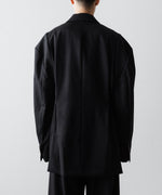 画像をギャラリービューアに読み込む, ssstein(シュタイン)のDEFORMED SHOULDER DOUBLE BREASTED JACKET - BLACKの公式通販サイトsession福岡セレクトショップ
