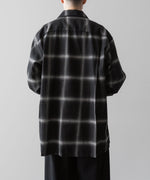 画像をギャラリービューアに読み込む, INTÉRIM(インテリム)のBIG OMBRAY WOOL CHECK 60s OPEN COLLAR SHIRT - MONO OMBRAYの公式通販サイトsession福岡セレクトショップ
