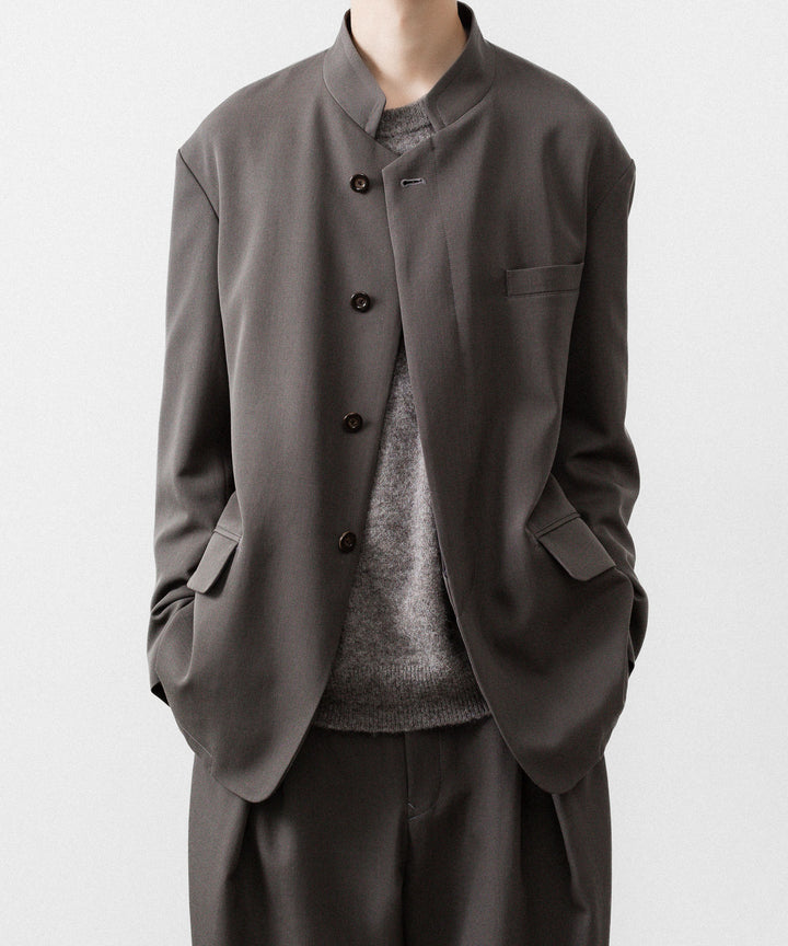 UJOH ウジョーのSTAND COLLAR FLY JKTのOLIVE GRAY公式通販サイトsession福岡セレクトショップ