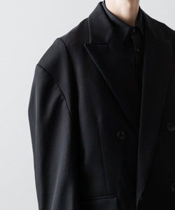 ssstein / シュタイン】DEFORMED SHOULDER DOUBLE BREASTED JACKET