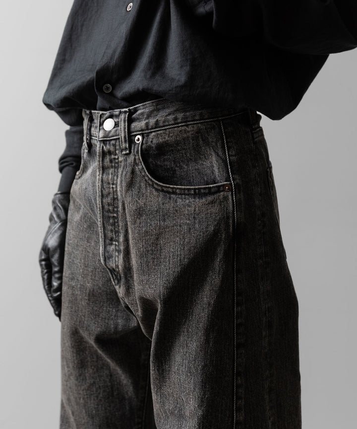 ssstein(シュタイン)のDEFORMED FLARE VINTAGE DENIM JEANS - BLACKの公式通販サイトsession福岡セレクトショップ