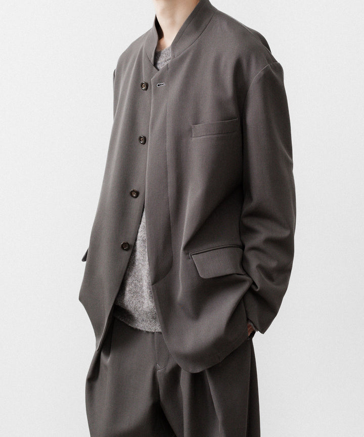 UJOH ウジョーのSTAND COLLAR FLY JKTのOLIVE GRAY公式通販サイトsession福岡セレクトショップ