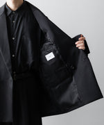 画像をギャラリービューアに読み込む, ssstein(シュタイン)のDEFORMED SHOULDER DOUBLE BREASTED JACKET - BLACKの公式通販サイトsession福岡セレクトショップ
