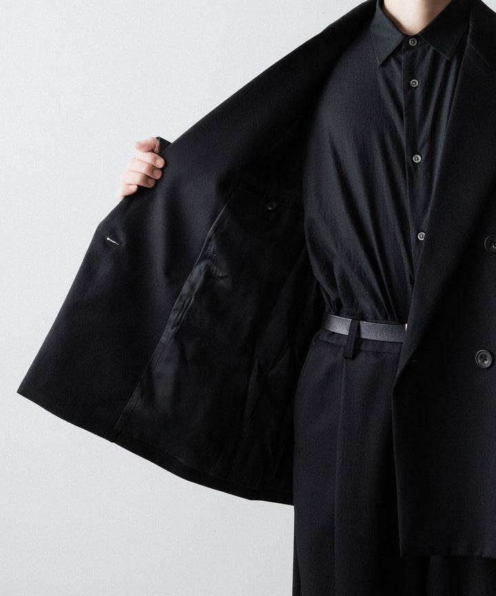 ssstein(シュタイン)のDEFORMED SHOULDER DOUBLE BREASTED JACKET - BLACKの公式通販サイトsession福岡セレクトショップ