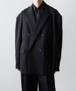 画像をギャラリービューアに読み込む, ssstein(シュタイン)のDEFORMED SHOULDER DOUBLE BREASTED JACKET - BLACKの公式通販サイトsession福岡セレクトショップ
