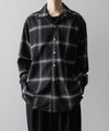 【INTÉRIM】BIG OMBRAY WOOL CHECK 60s OPEN COLLAR SHIRT - MONO OMBRAY