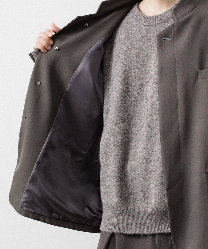 UJOH ウジョーのSTAND COLLAR FLY JKTのOLIVE GRAY公式通販サイトsession福岡セレクトショップ