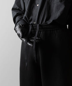 ssstein(シュタイン)のCOTTON DOUBLE KNIT TWIST SEAM PANTS - BLACKの公式通販サイトsession福岡セレクトショップ