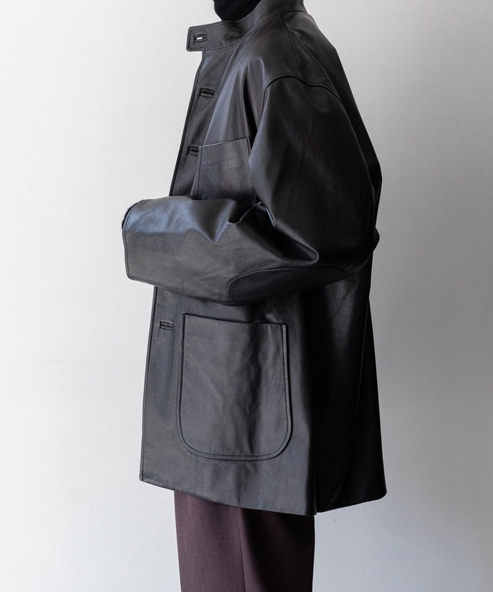 【INTÉRIM】インテリムのフォレスティエール LIMITED ITALY LAMBSKIN LEATHER FORESTIERE - BLACK