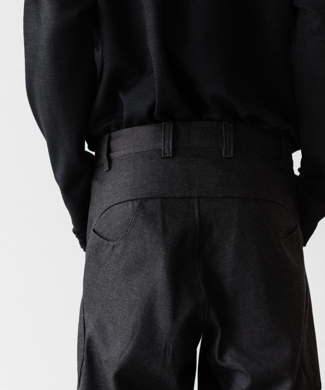 OPPOSE DUALITY オポーズデュアリティの6 POCKET SUB ONG DENIM TROUSERSのBLACK GRAY公式通販サイトsession福岡セレクトショップ