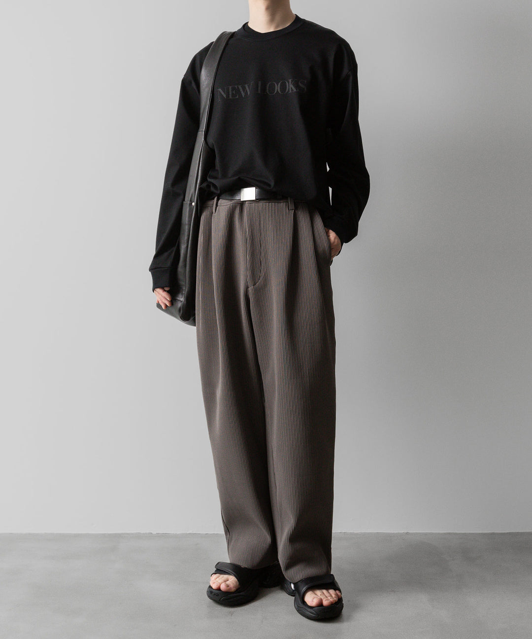 ssstein(シュタイン)の24AWコレクション OVERSIZED LONG SLEEVE TEE [ NEW LOOKS ] - BLACK 公式通販サイトsession福岡セレクトショップ