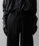 画像をギャラリービューアに読み込む, ssstein(シュタイン)のCOTTON DOUBLE KNIT TWIST SEAM PANTS - BLACKの公式通販サイトsession福岡セレクトショップ
