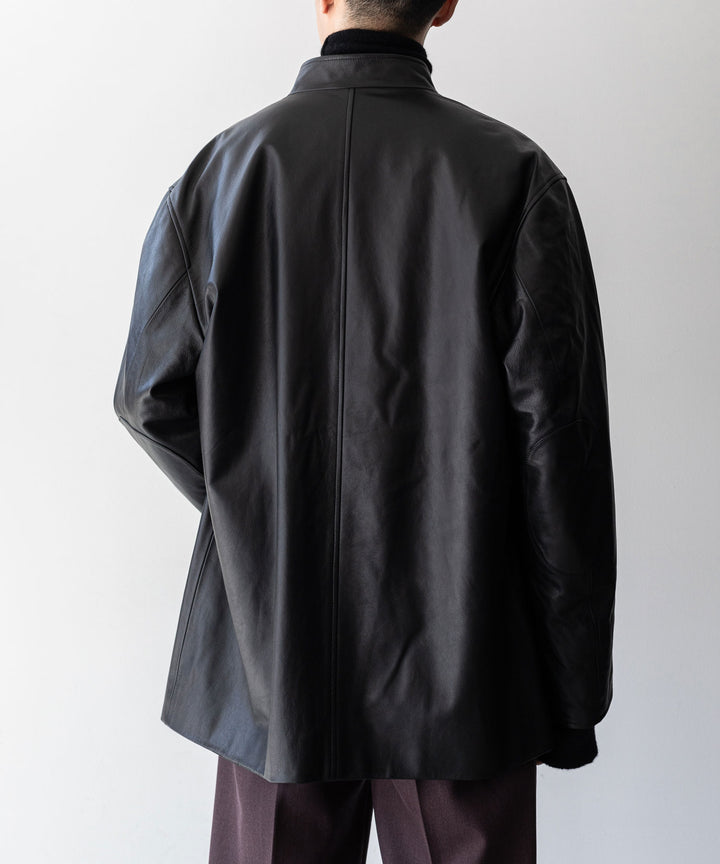 【INTÉRIM】インテリムのフォレスティエール LIMITED ITALY LAMBSKIN LEATHER FORESTIERE - BLACK
