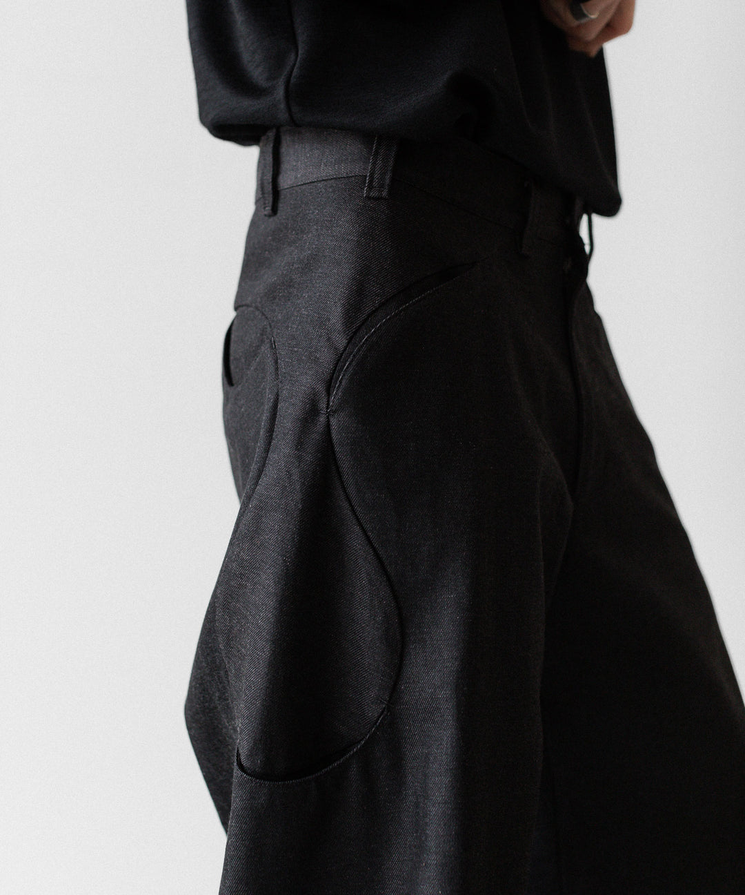 OPPOSE DUALITY オポーズデュアリティの6 POCKET SUB ONG DENIM TROUSERSのBLACK GRAY公式通販サイトsession福岡セレクトショップ