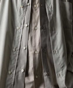 ssstein(シュタイン)のOVERSIZED LAYERED SHIRT - GREYの公式通販サイトsession福岡セレクトショップ