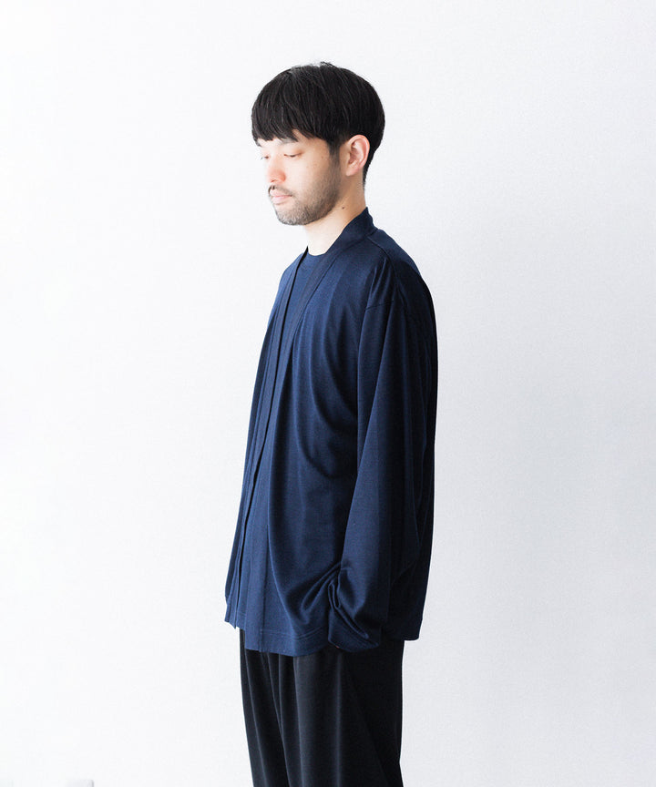 WWW - WRAPINKNOT wool wearのBUTTON-LESS CARDIGANのNAVY 公式通販サイトsession福岡セレクトショップ