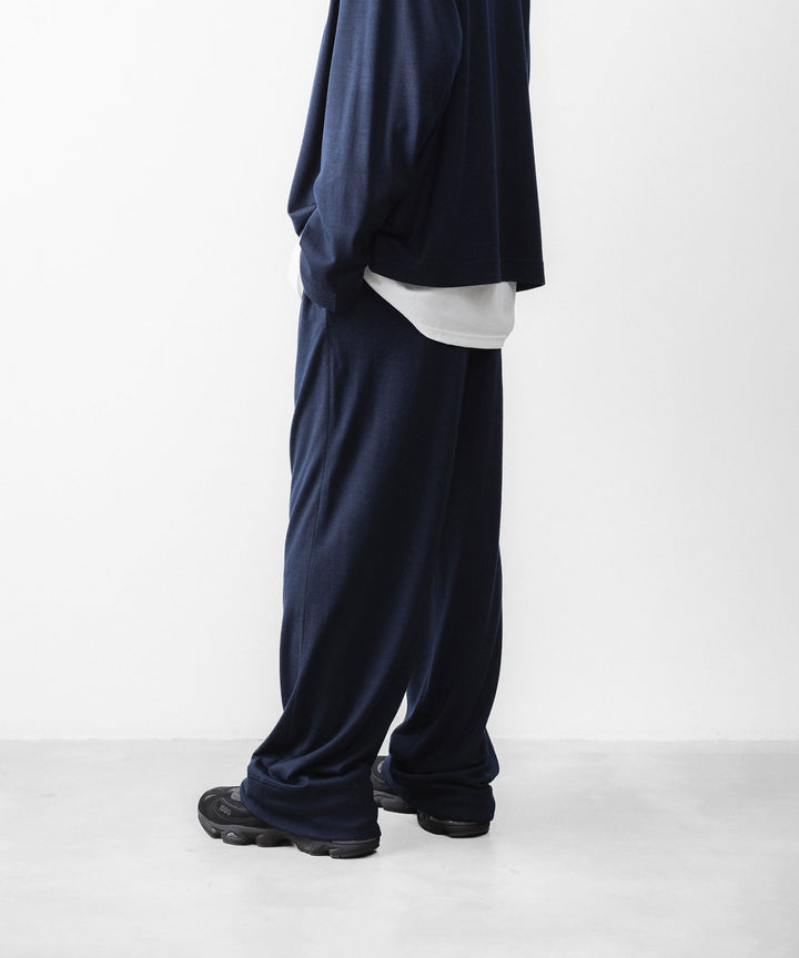 WWW - WRAPINKNOT wool wearのWIDE PANTSのNAVY 公式通販サイトsession福岡セレクトショップ