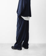画像をギャラリービューアに読み込む, WWW - WRAPINKNOT wool wearのWIDE PANTSのNAVY 公式通販サイトsession福岡セレクトショップ
