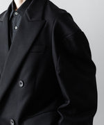 画像をギャラリービューアに読み込む, ssstein(シュタイン)のDEFORMED SHOULDER DOUBLE BREASTED JACKET - BLACKの公式通販サイトsession福岡セレクトショップ
