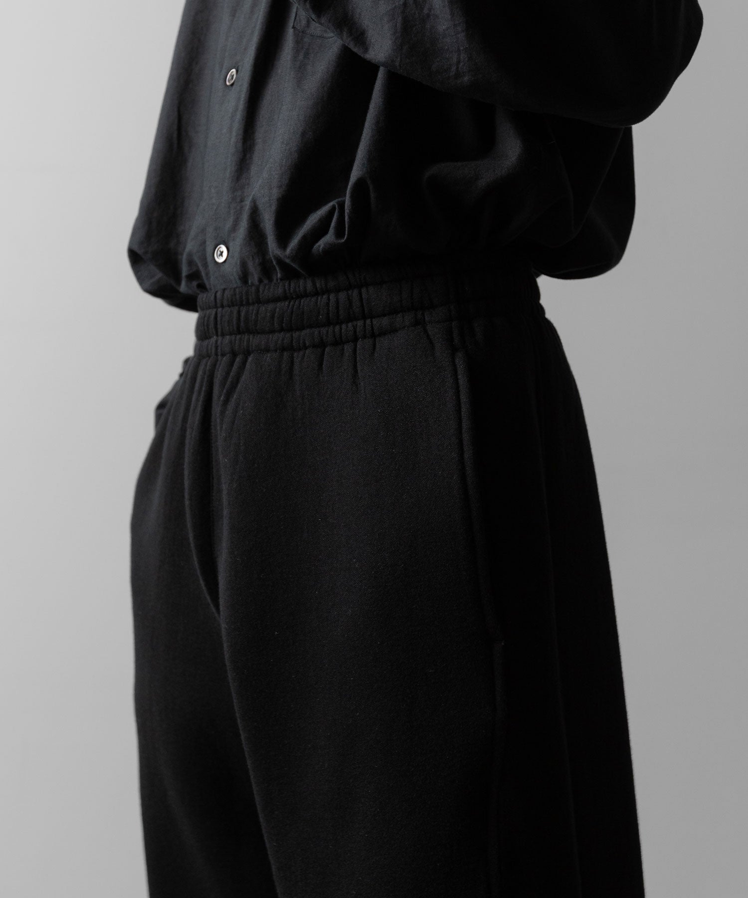 ssstein(シュタイン)のCOTTON DOUBLE KNIT TWIST SEAM PANTS - BLACKの公式通販サイトsession福岡セレクトショップ