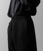 画像をギャラリービューアに読み込む, ssstein(シュタイン)のCOTTON DOUBLE KNIT TWIST SEAM PANTS - BLACKの公式通販サイトsession福岡セレクトショップ
