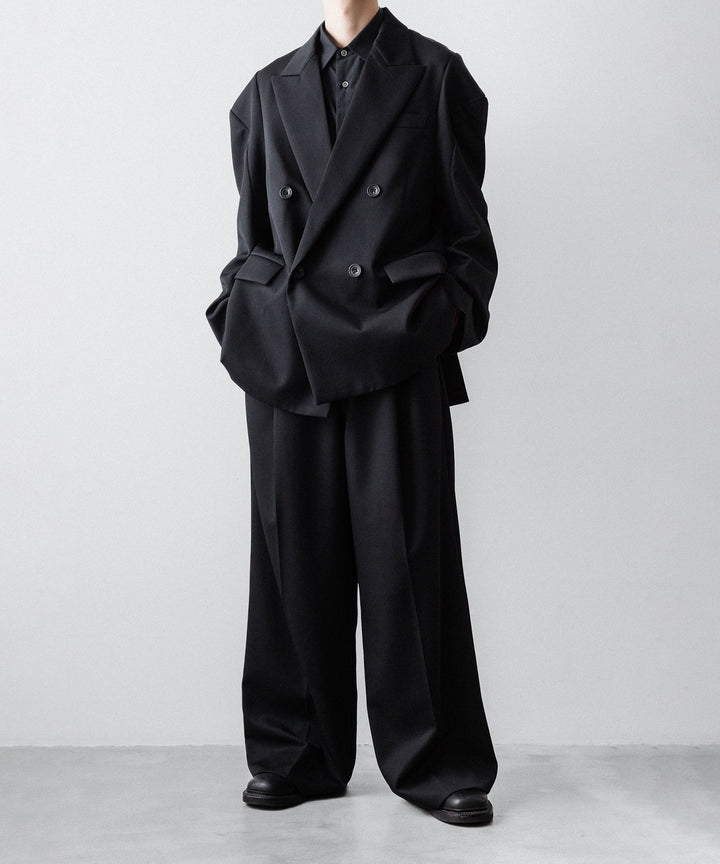 ssstein(シュタイン)のDEFORMED SHOULDER DOUBLE BREASTED JACKET - BLACKの公式通販サイトsession福岡セレクトショップ