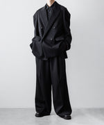画像をギャラリービューアに読み込む, ssstein(シュタイン)のDEFORMED SHOULDER DOUBLE BREASTED JACKET - BLACKの公式通販サイトsession福岡セレクトショップ
