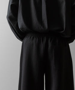 ssstein(シュタイン)のCOTTON DOUBLE KNIT TWIST SEAM PANTS - BLACKの公式通販サイトsession福岡セレクトショップ