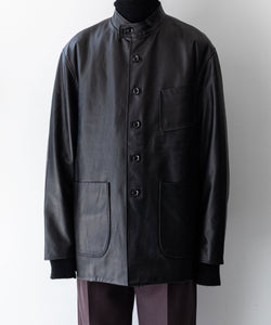 【INTÉRIM】インテリムのフォレスティエール LIMITED ITALY LAMBSKIN LEATHER FORESTIERE - BLACK