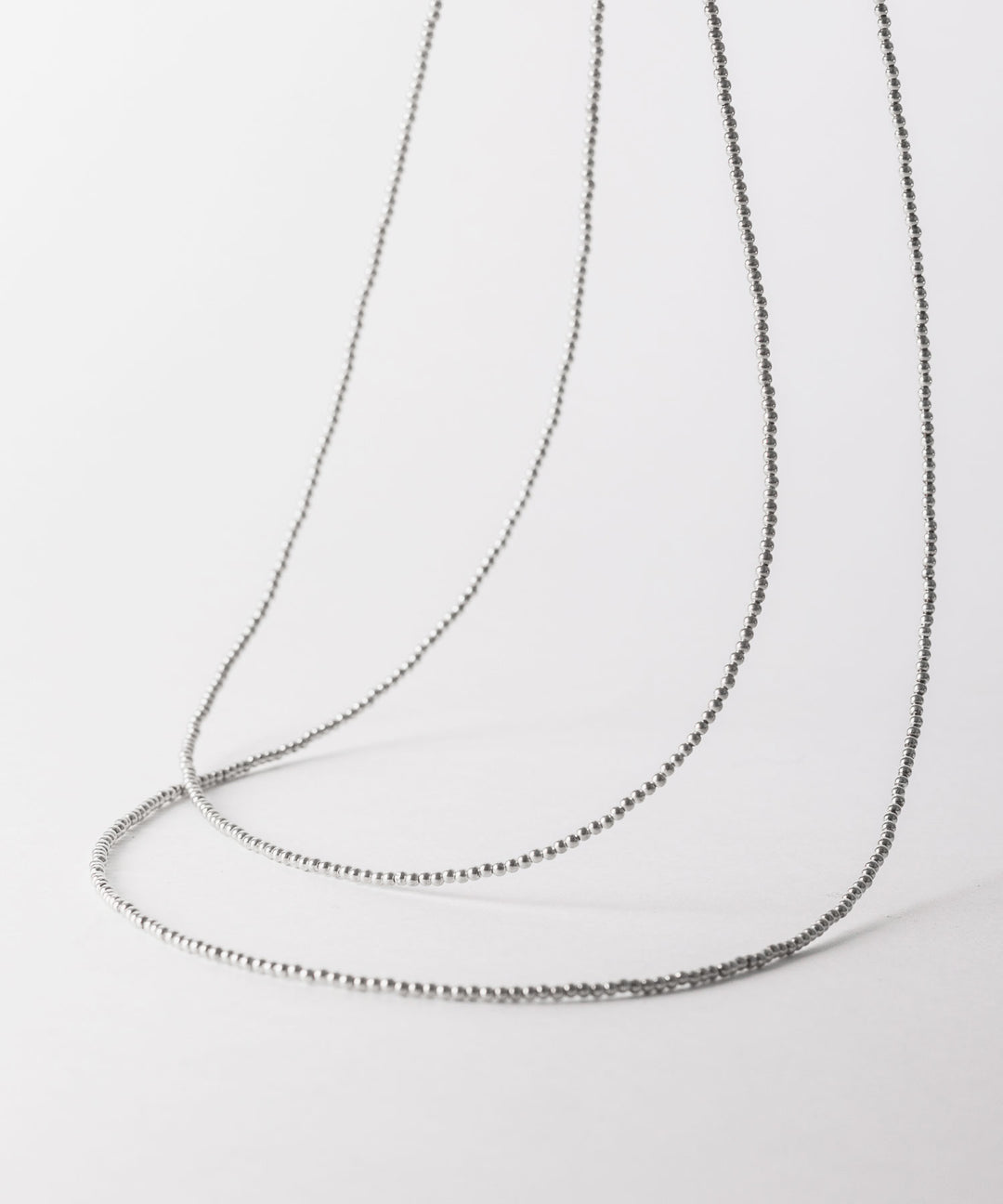 【INTÉRIM】TAXCO SILVER PAIR NECKLACE - SILVER