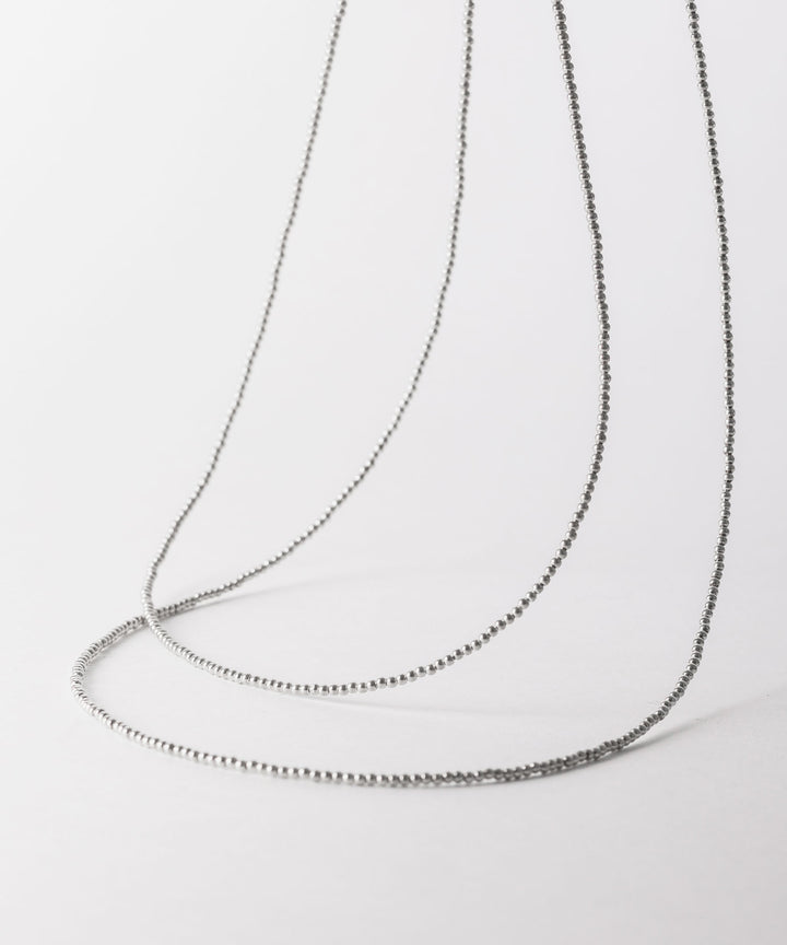 【INTÉRIM】TAXCO SILVER PAIR NECKLACE - SILVER